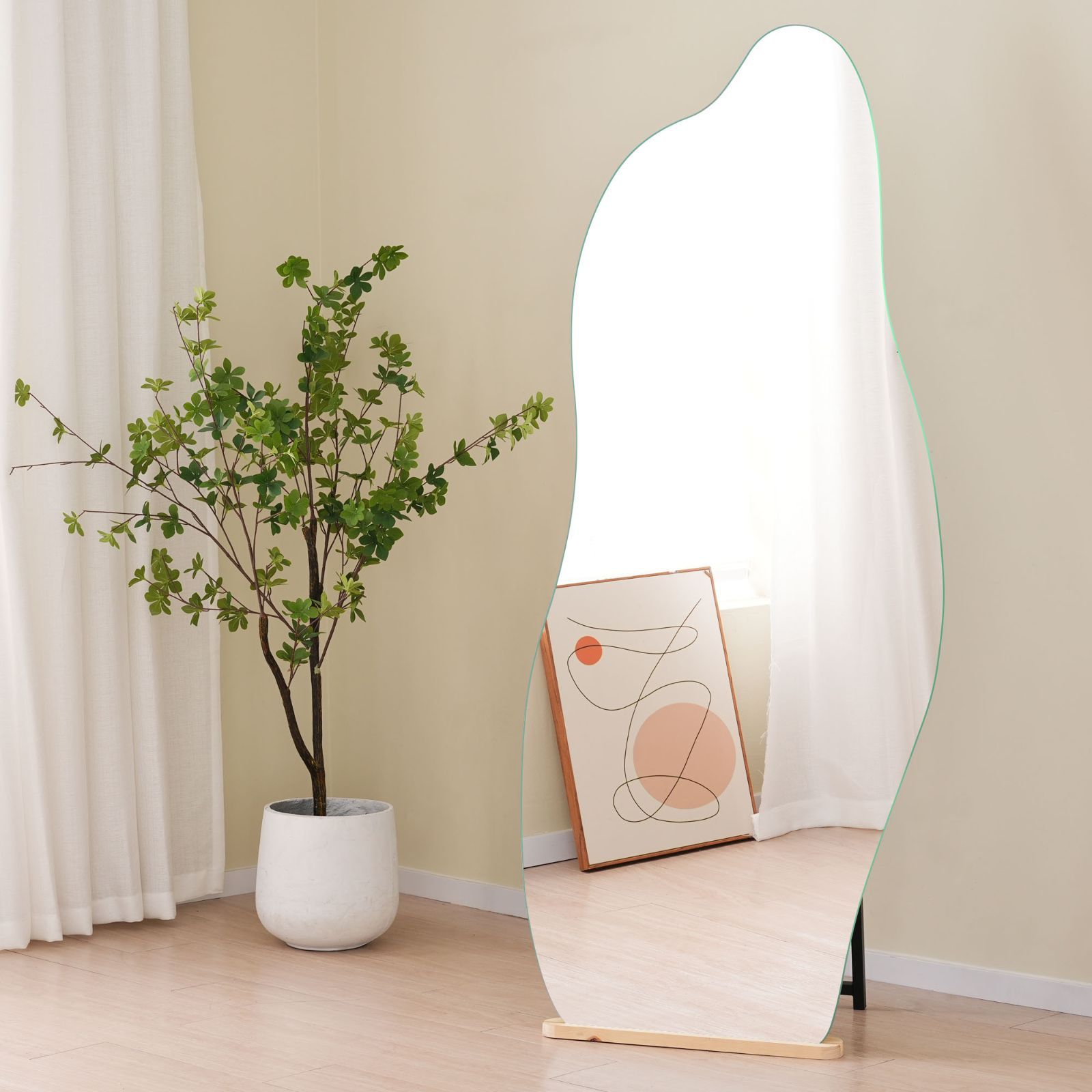 フランスアンティークルイフィリップ様式ミラー/ウォールミラー鏡(54