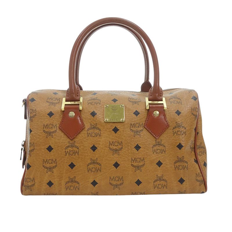 エムシーエム|MCM ヴィセトス レザー ボストンバッグ ハンドバッグ ブラウン ブラウン サイズ ユニセックス標記なし