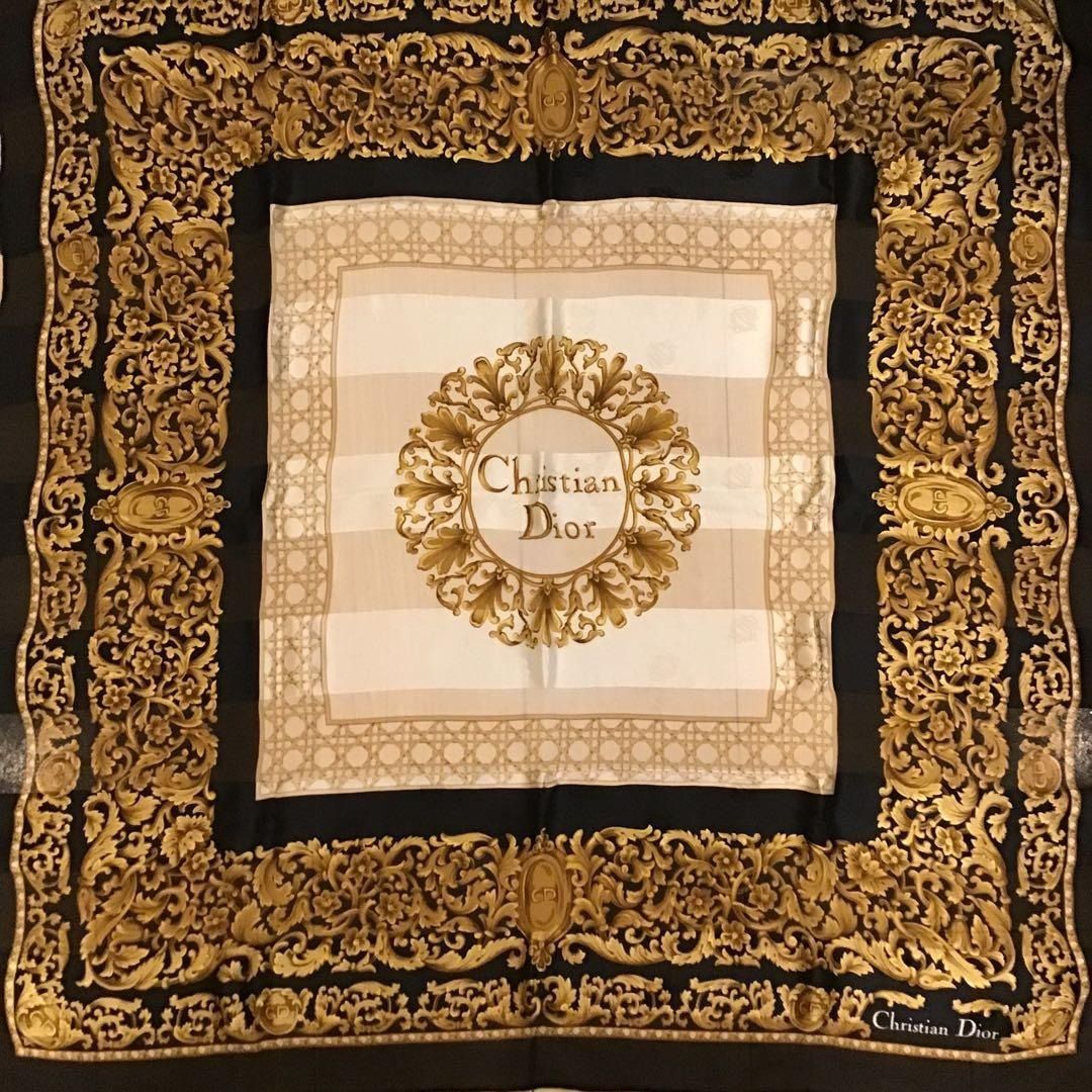 ChristianDior　シルク　スカーフ Christian Dior セール Christian Dior クリスチャン・ディオール