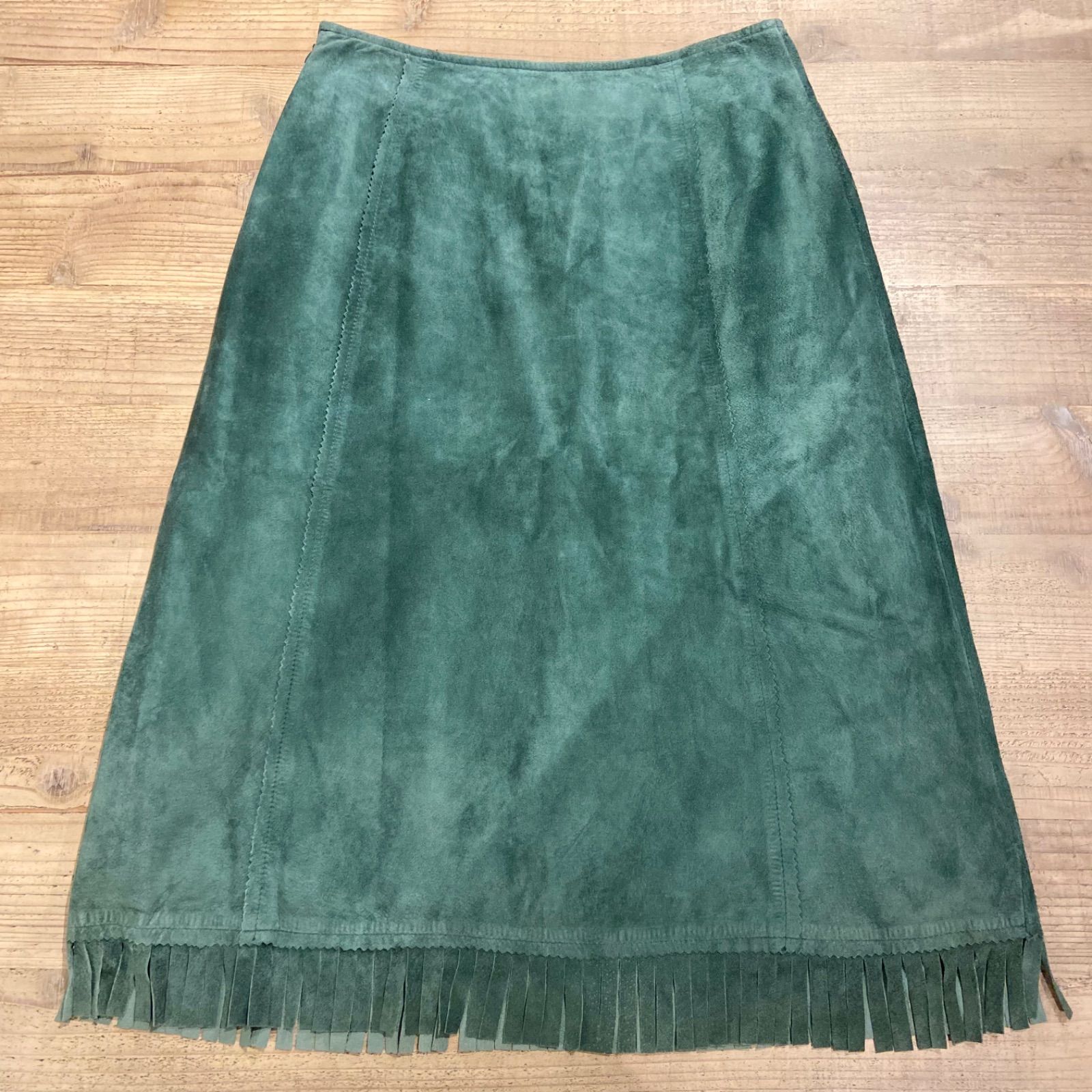 スウェード　フリンジ　スカート　vintage スウェード フリンジ スカート vintage スウェード フリンジ