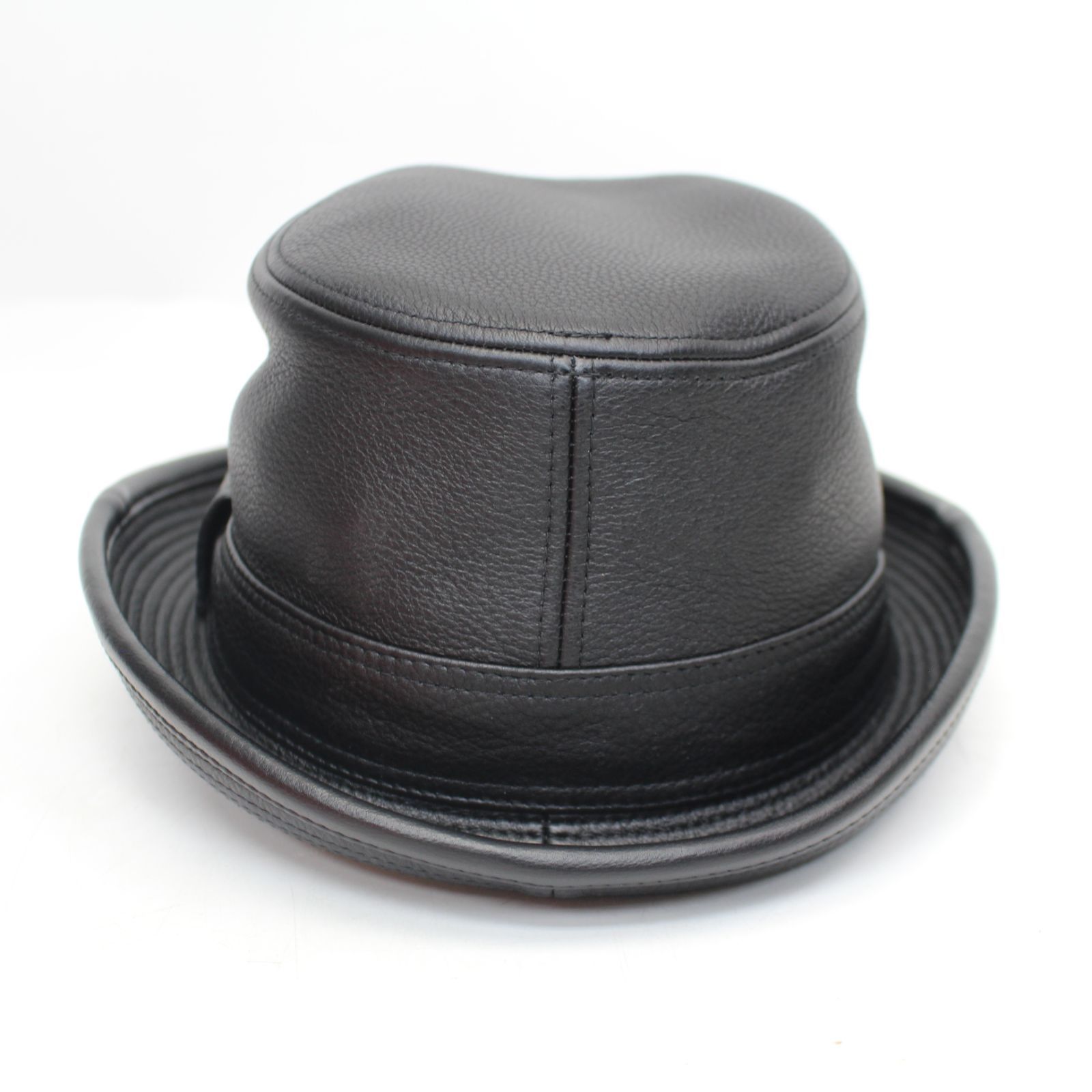 IS609)【未使用】HERMES エルメス ハット バケット レザー 鹿革 帽子