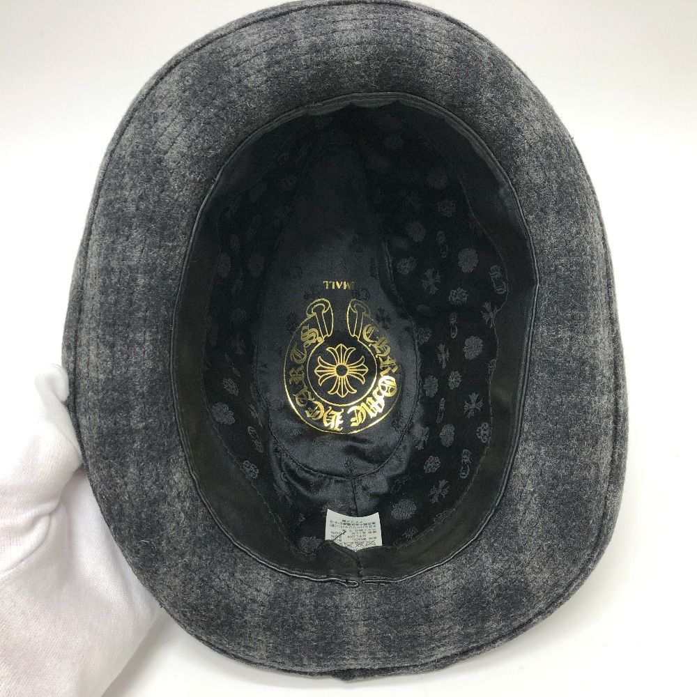 CHROME HEARTS クロムハーツ 帽子 チェック柄 ウール - メルカリ 