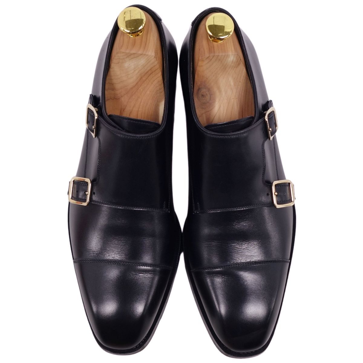 美品 トムフォード TOM FORD レザーシューズ ダブルモンクストラップ