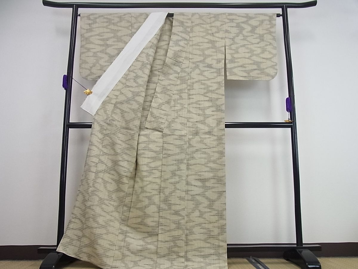 平和屋本店▽極上　浦野理一　単衣　経節紬　流水文　逸品3s671 平和屋本店▽極上 浦野理一 単衣 経節紬 流水文 逸品3s671 - メルカリ