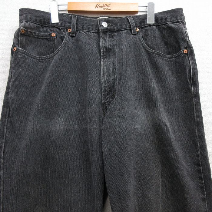 W37★古着 リーバイス Levis 550 ショート パンツ ショーツ メンズ 00年代 00s 薄紺 ネイビー デニム 24may13 中古 ボトムス 短パン ショーパン ハーフ Levi\u0027s - W37☆古着 リーバイス Levis 550 ショート パンツ ショーツ