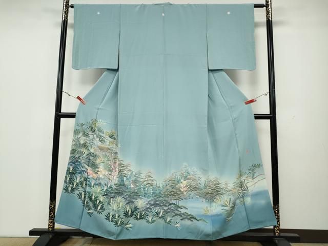 平和屋着物●十日町友禅作家 阿部佳雪 色留袖 清水寺 暈し染め 正絹 CAAX4790ut