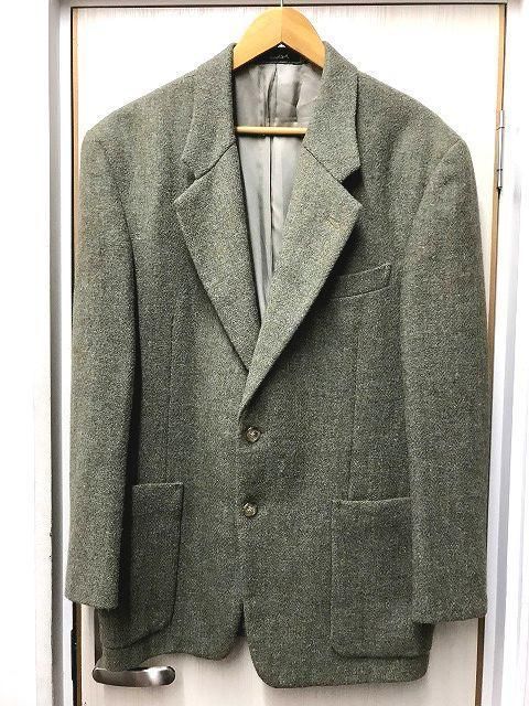 英国製 マーガレットハウエルxハリスツィード テーラードジャケット L