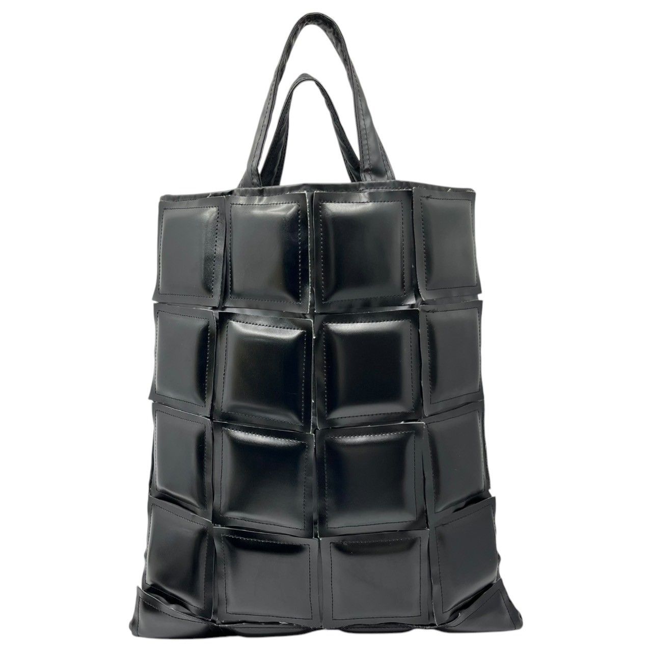 BLACK COMME des GARCONS(ブラックコムデギャルソン) Panel tote bag パネル トート バッグ 1A-K 202  ブラック キルティング PVC - メルカリ