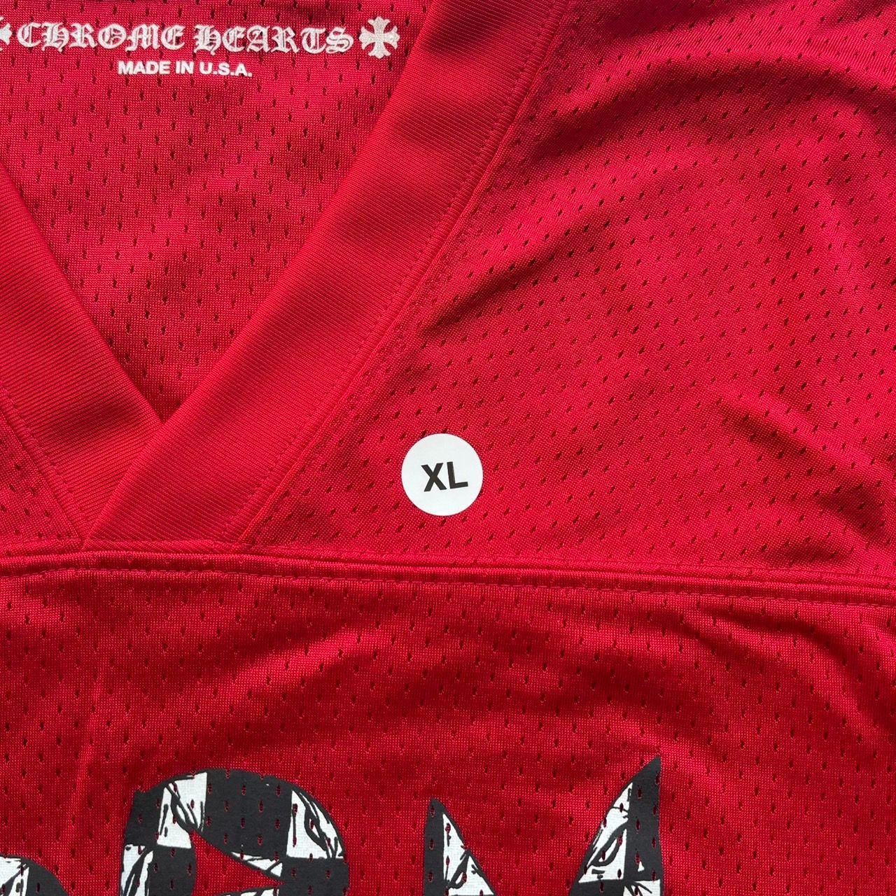 Chrome Hearts Matty Boy Mesh Jersey T-Shirt FORM TEAM Red XLサイズ 