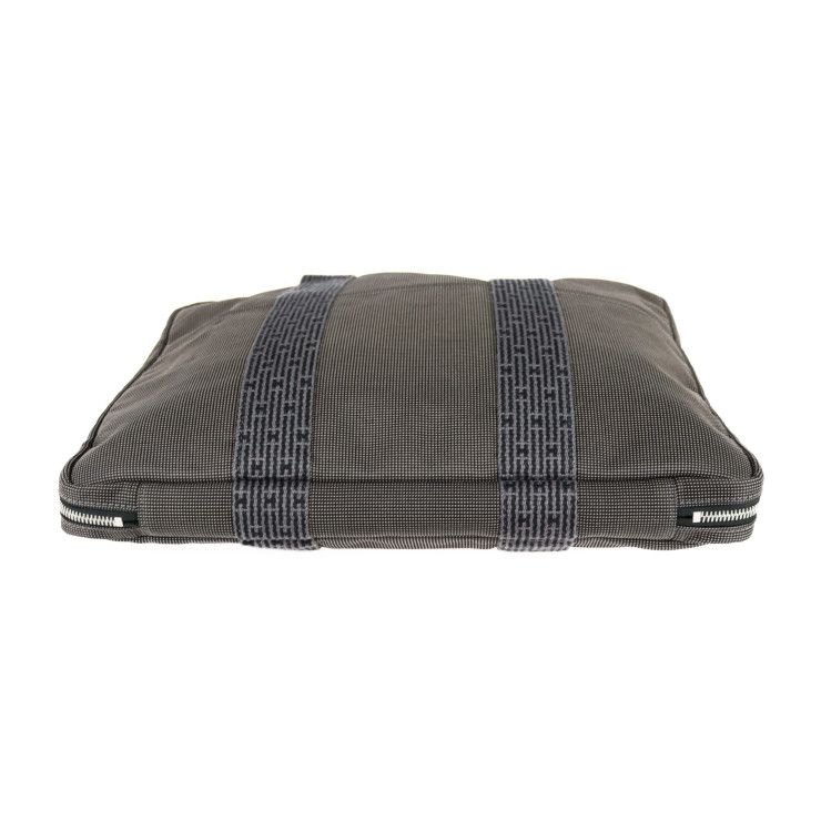 HERMES エルメス ビジネスバッグ 2way グレー エールライン HERMES エルメス ビジネスバッグ キャンバス グレー エール