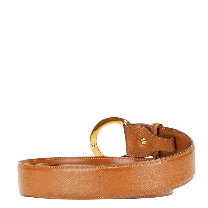 BVLGARI ブルガリ サークルロゴ ベルト 105/42 ブルガリ ブルガリ ブルガリ ベルト 105/42 ブラウン ゴールド