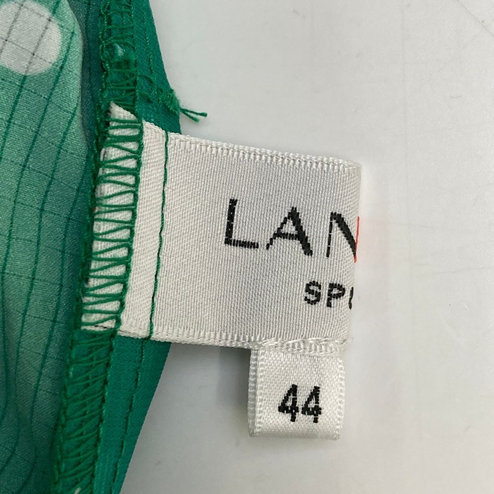 サイズ：44 LANVIN SPORT ランバン スポール  プリーツスカート ドットエアー ドット柄 グリーン系 [240101480903] ゴルフウェア レディース ストスト サイズ：44 LANVIN SPORT ランバン スポール プリーツスカート