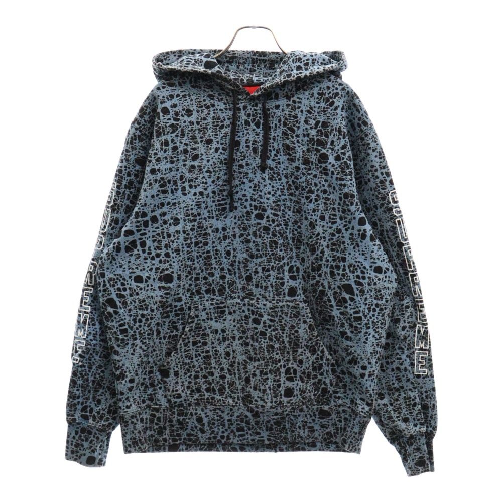 SUPREME (シュプリーム) 19SS Marble Hooded Sweatshirts マーブル スウェット プルオーバーパーカー フーディー ブルー