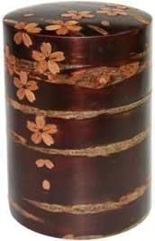 桜皮総皮作り茶筒