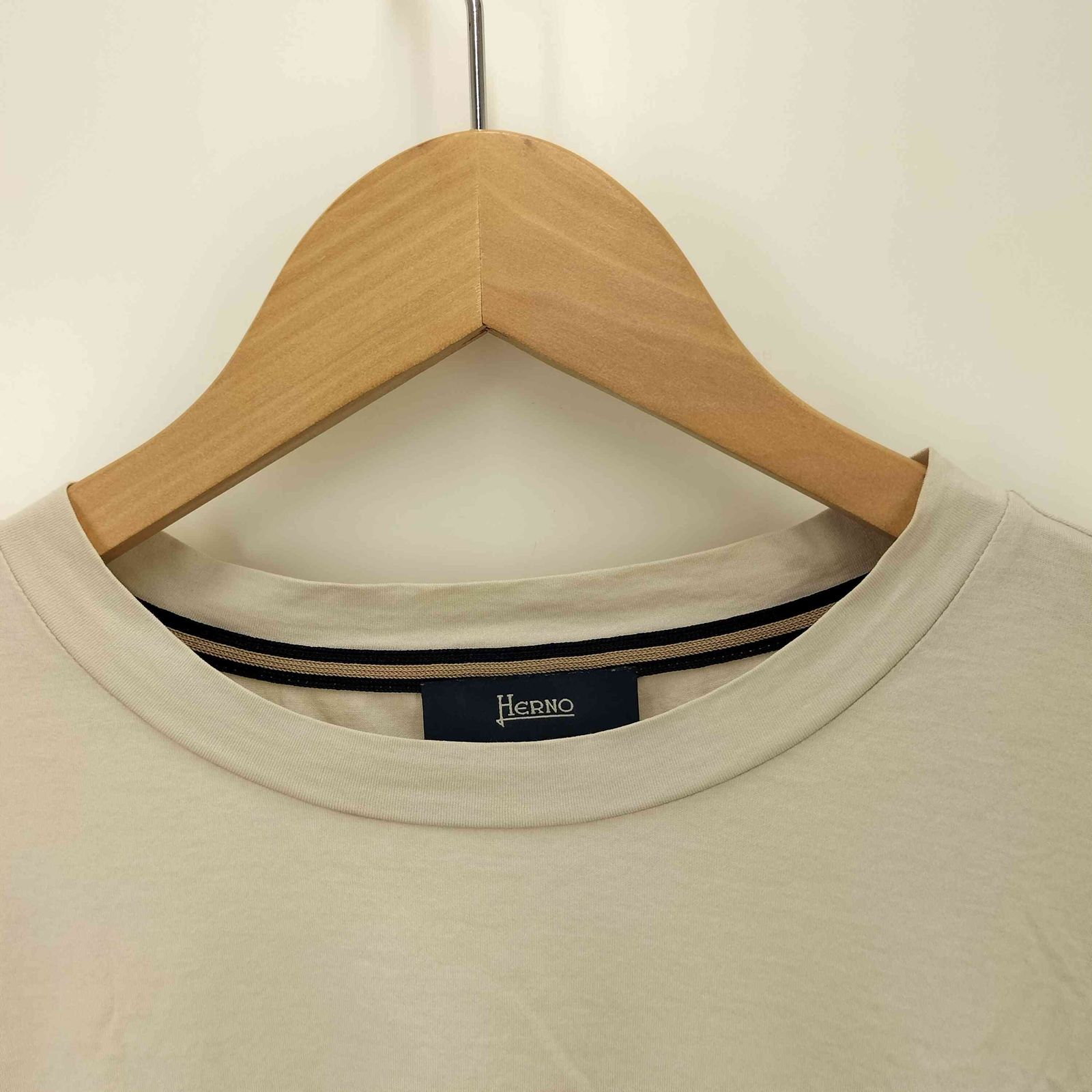 ヘルノ Tシャツ メンズ スーパーファインコットンストレッチ