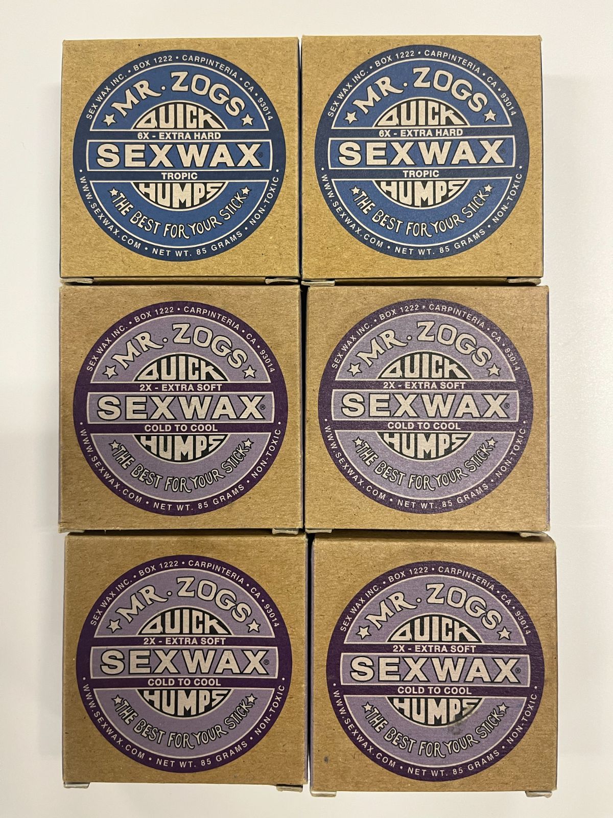 送料込】 選べる セックスワックス クイックハンプス 4個セット SEXWAX サーフィン