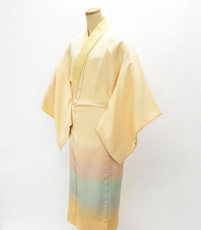 長襦袢 未着用 正絹 ぼかし模様 身丈133cm 裄丈69.5cm 絵羽長襦袢 新古品 着物 i4008