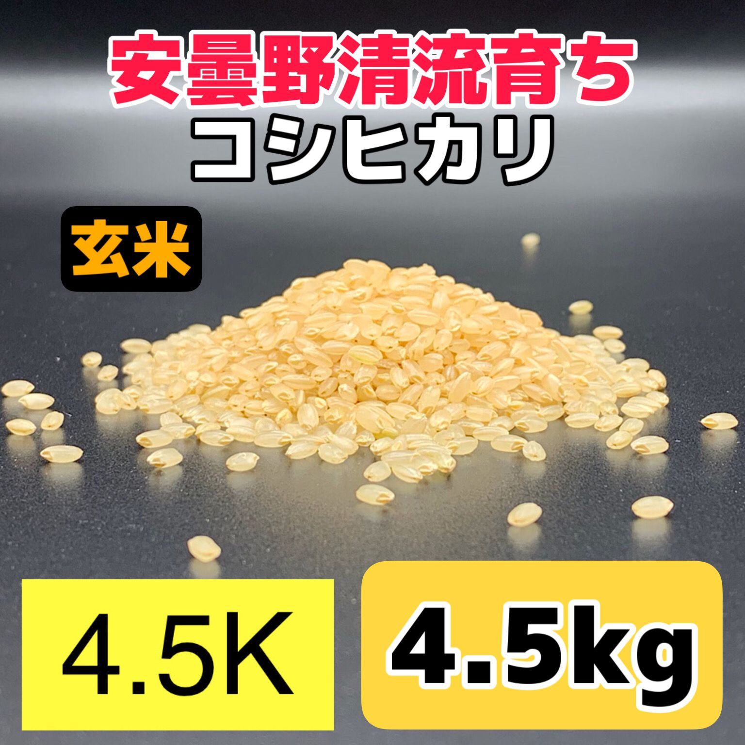 令和4年産 コシヒカリ 玄米 4.5kg - 米