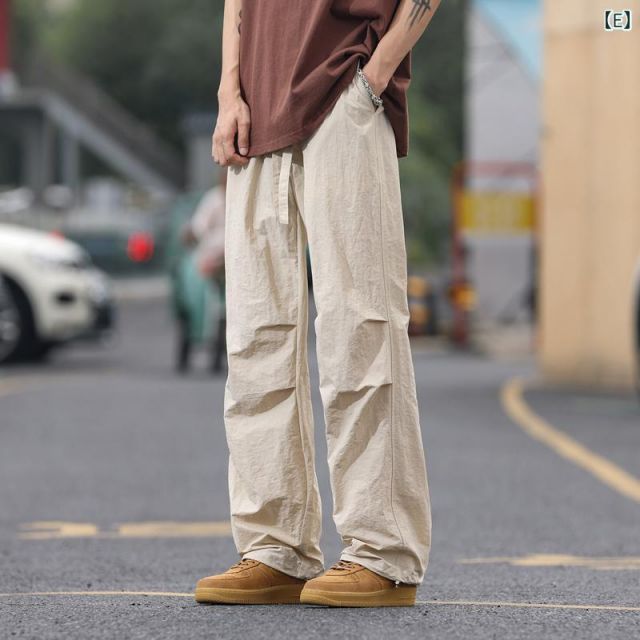 種類49：5XL/I：ブラックオフホワイト メンズ ファッション 服 男性用 オシャレ シンプル 大人 かっこいい 大きいサイズ ストリート 紳士服 マウンテン カーゴ パンツ 夏 アウトドア カジュアル 登山 アサルト ズボン
