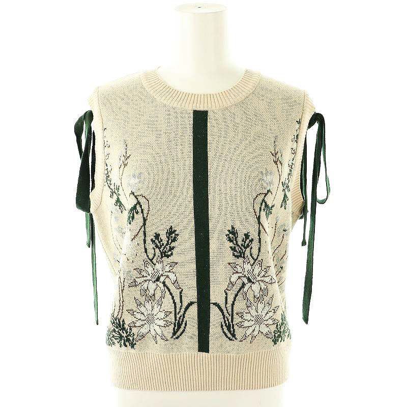 MURRAL Garden flower knit vest　最終価格 9568bbb57ee9e8432d655d4961569b