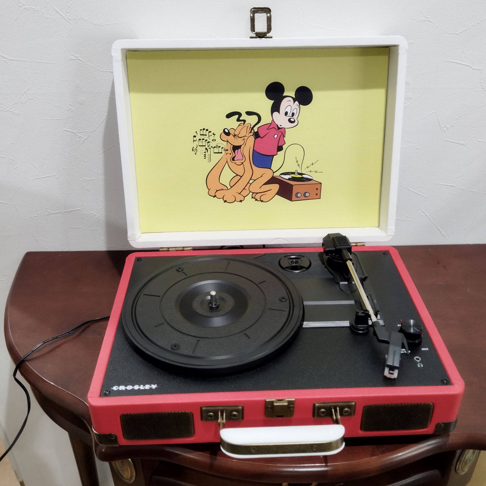 Crosleyレコードプレイヤー【Disneyモデル】 - ポータブルプレーヤー