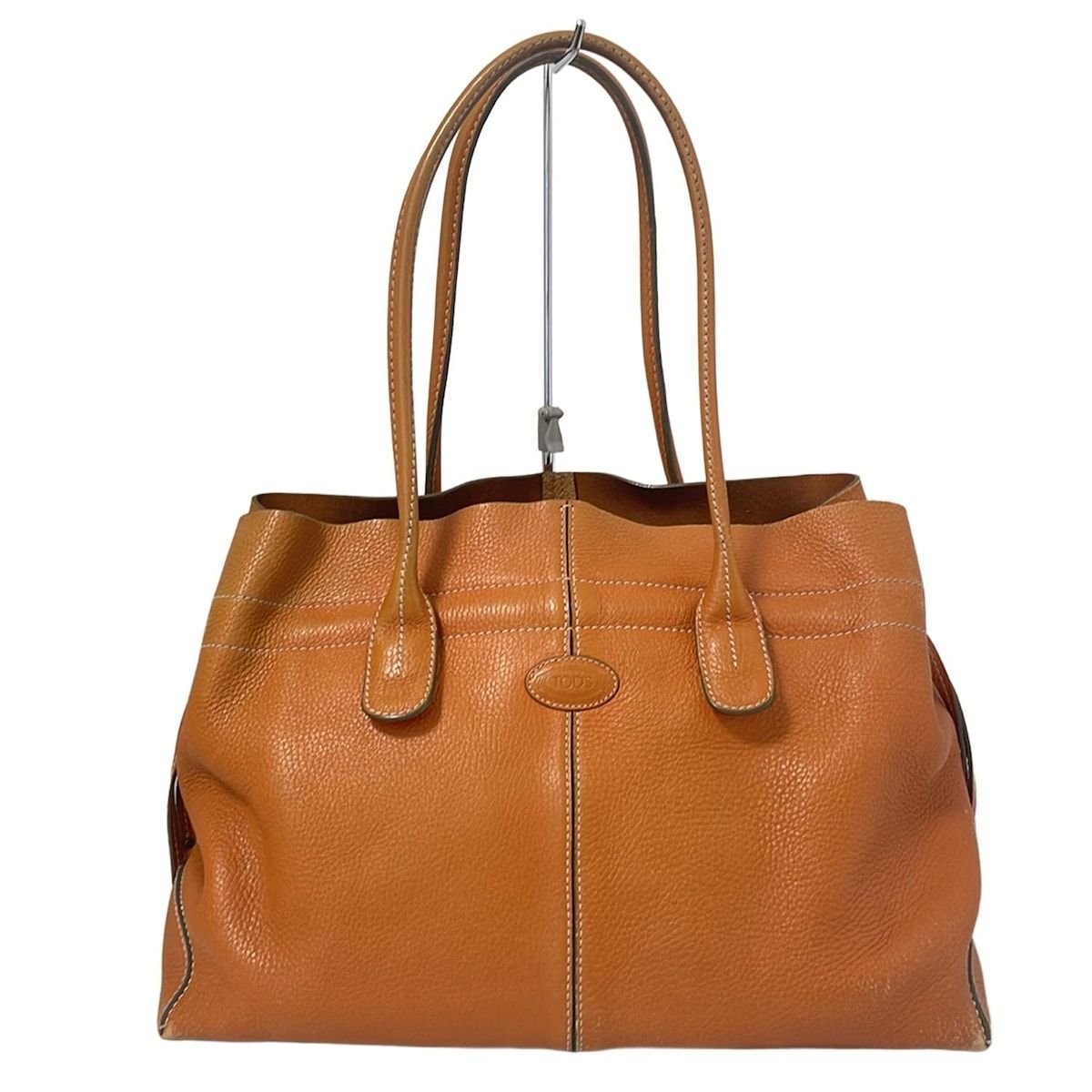 極美品 トッズ トートバッグ レザー シボ革 茶 ニュー D-BAG 極美品 トッズ トートバッグ レザー シボ革 茶 ニュー D-BAG
