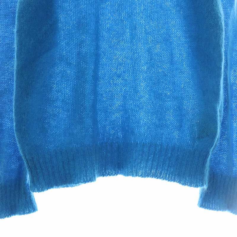 ★美品★ボアニット★サイズM★ニット／セーター★ブルー★モンクレール★ モンクレール MONCLER ジーニアス Genius 18AW MAGLIONE TRICOT