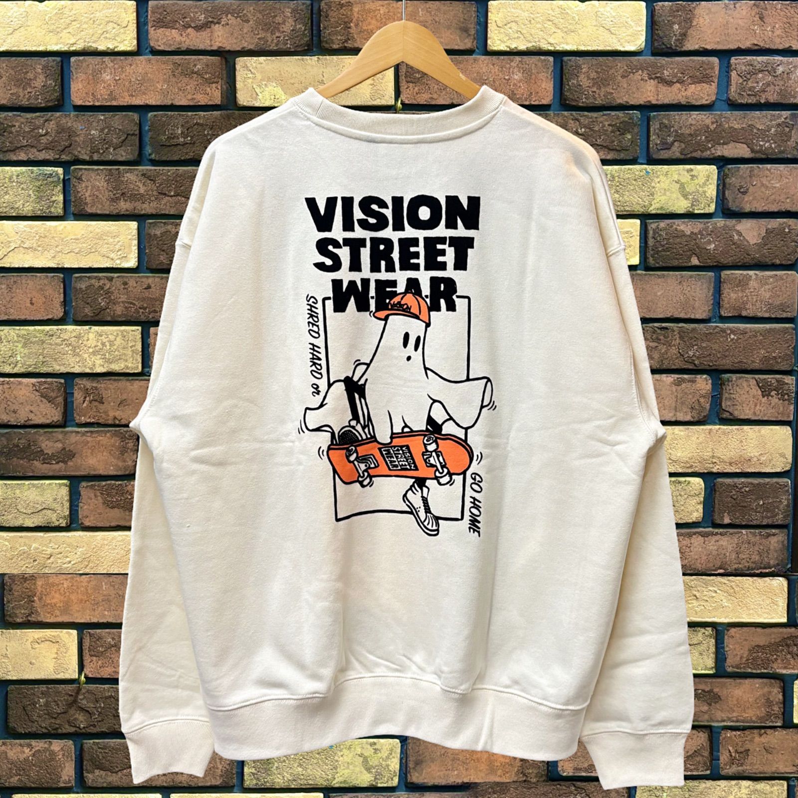VISION STREET WEAR ゴーストスケーター クルーネックトレーナー 