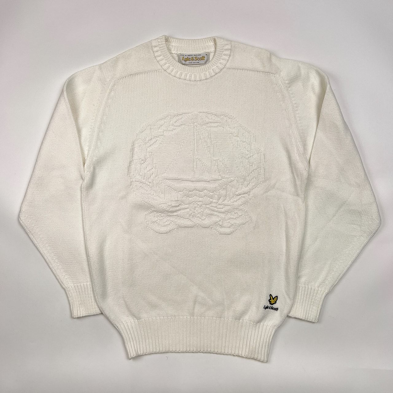 スコットランド製 Lyle&Scott ライルアンドスコット コットンニット 