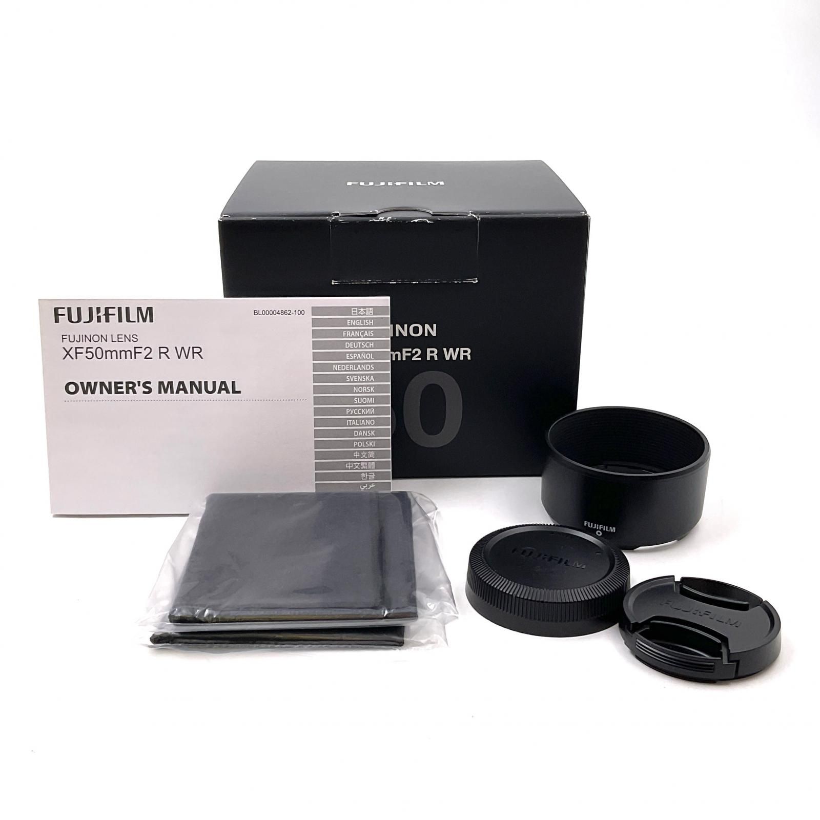 FUJINON XF50mm F2 WR 単焦点 動作良好 新品)FUJIFILM (フジフイルム) フジノン XF50mm F2 R WR ブラック