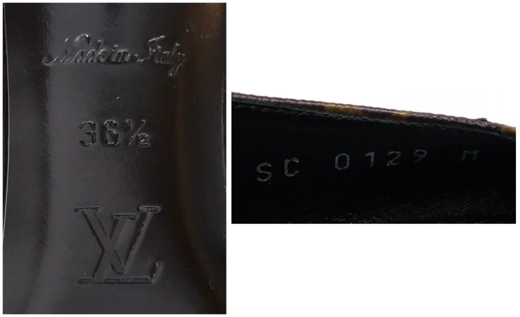 ヴィトン　モノグラム　シェリーラインパンプス ルイヴィトン LOUISVUITTON シェリー・ライン パンプス