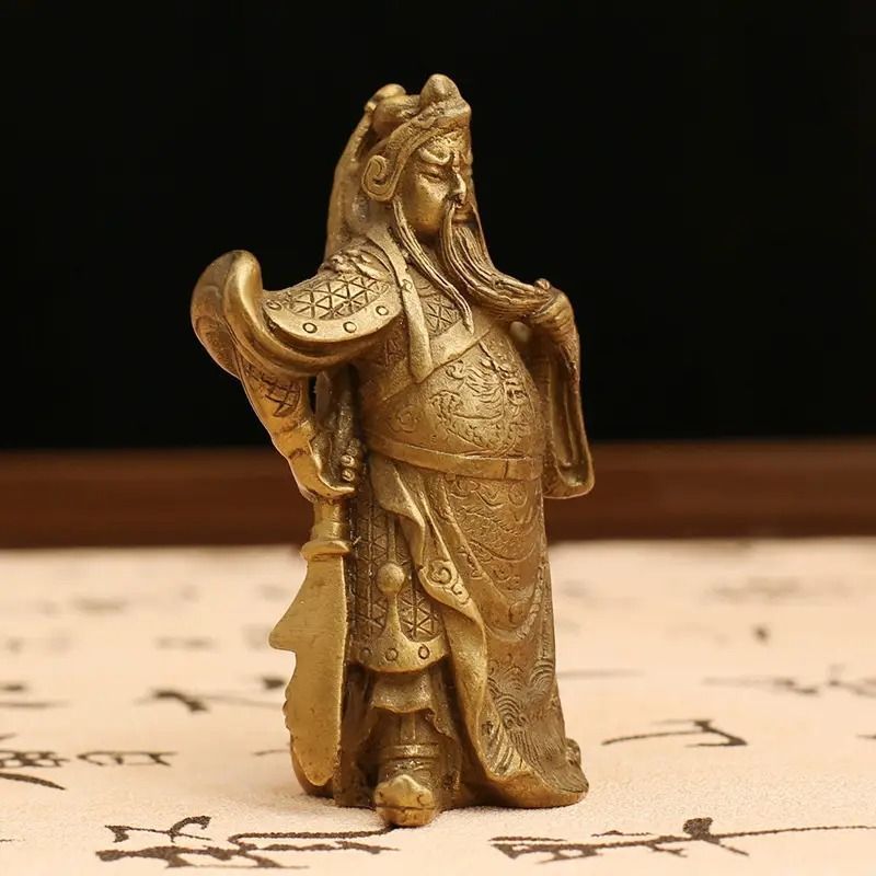 関公の置物 中国の武将の置物