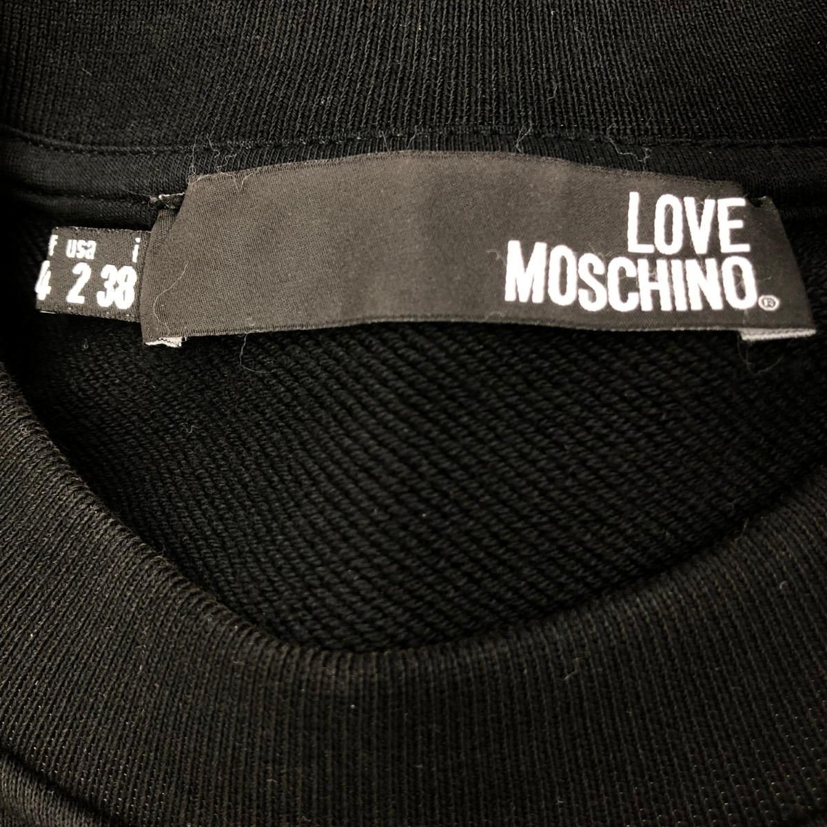 MOSCHINO モスキーノ ロゴスウェットワンピース サイズ:I38 スタッズ  