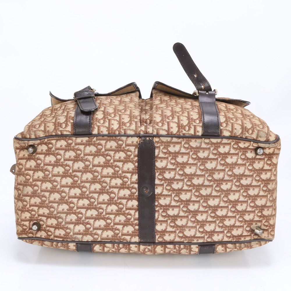 クリスチャンディオール トロッター キャンバス レザー ボストン