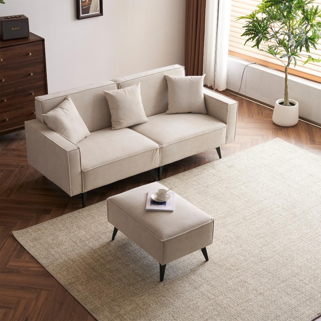 展示品□アクタス□five by five□総革□フェザー□カウチソファ