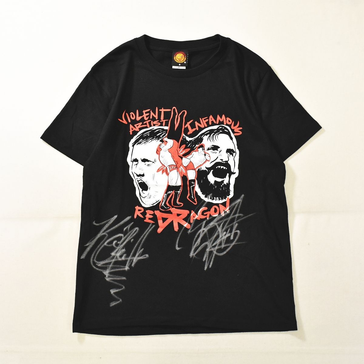 サイン入り】 新日本プロレス reDRagon グッズ Tシャツ S 黒 - メルカリ