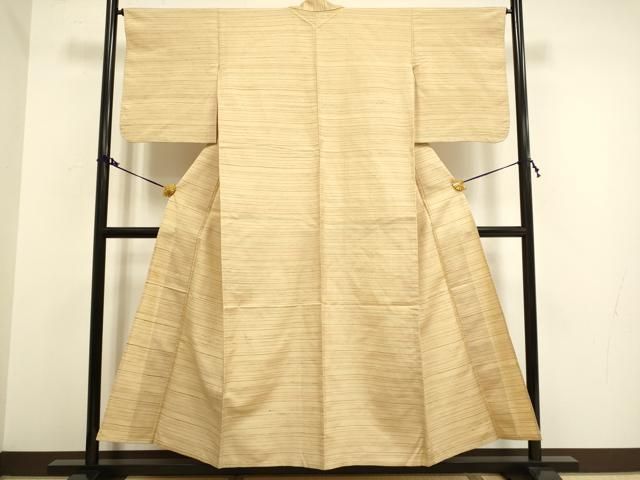 平和屋着物▽上質な紬　単衣　横段文　正絹　逸品　DAAV3180du 平和屋着物▽上質な紬 単衣 横段文 正絹 逸品 DAAV3180du - メルカリ
