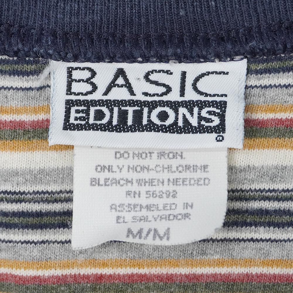 90s basic EDITIONSベーシックエディション 長袖ボーダーTシャツ 90s basic EDITIONSベーシックエディション 長袖ボーダーTシャツ