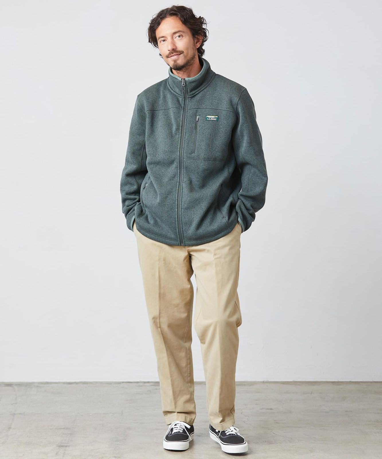 L.L.Bean エルエルビーン メンズ エル エル ビーン セーター フリース フルジップ ジャケット 米国フィット レギュラー SKLAD-KIRPICHA_RU