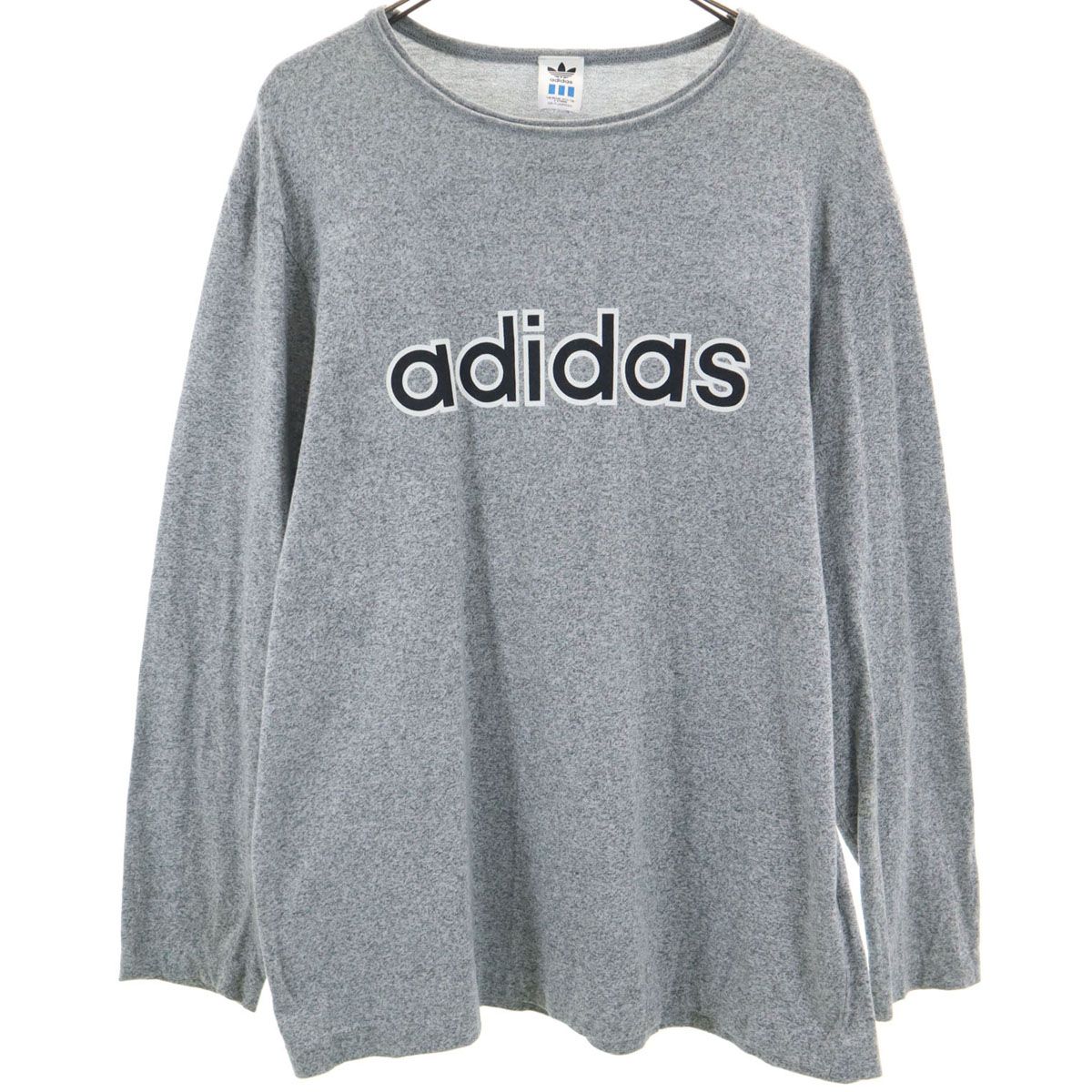 adidas アディダス 80s ヴィンテージ バックプリント 長袖 Tシャツ XO