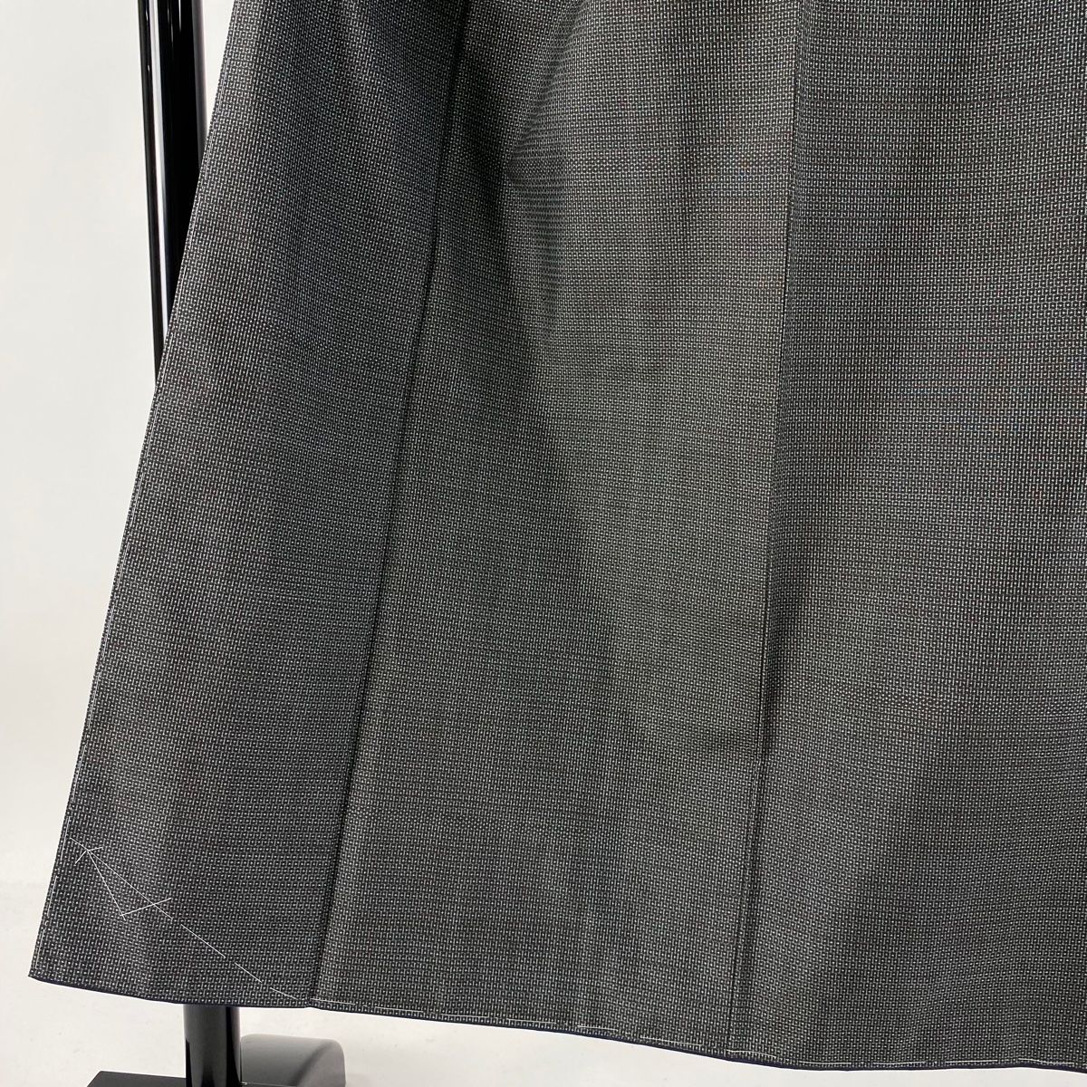 男着物 身丈145cm 裄丈71cm M 袷 大島紬 アンサンブル 証紙 亀甲絣 茶緑色 正絹 秀品