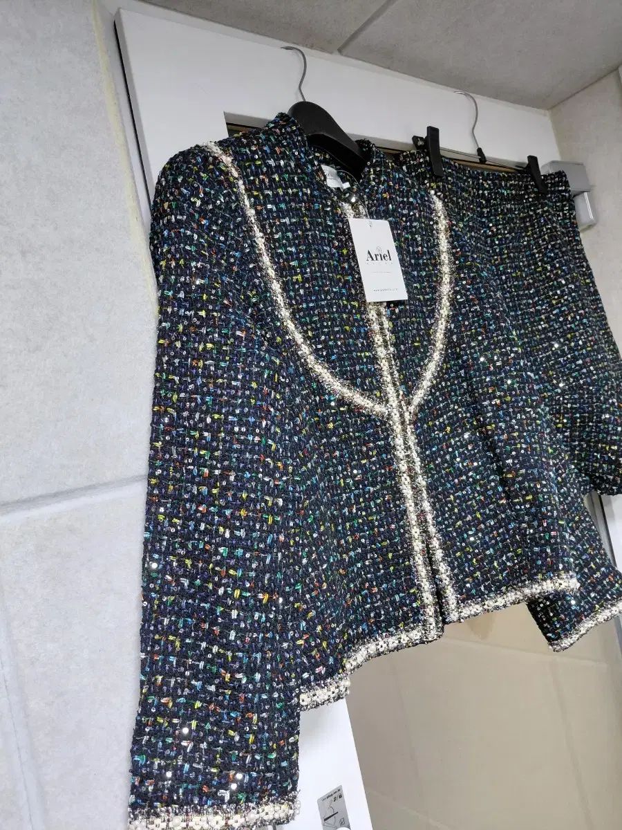 Ariel ツイード ジャケット スカート セット SET UP