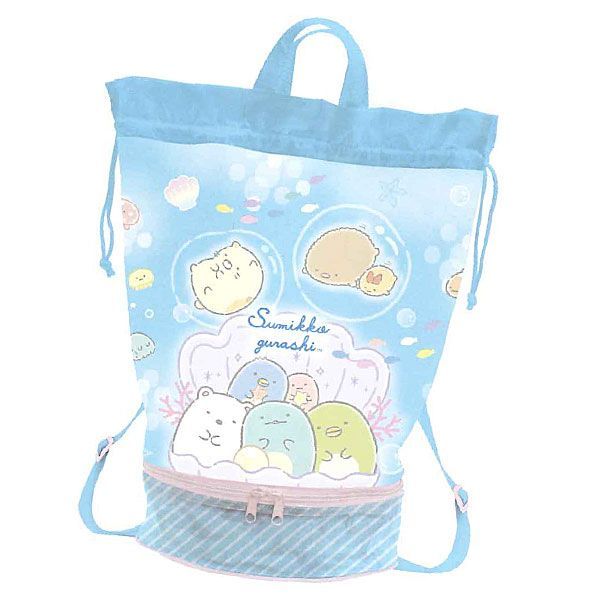 プールバッグ リュックタイプ すみっコぐらし BV46602 サンエックス すみっこぐらし サマーグッズ かわいい おしゃれ 水泳 体育 スイミング 海水浴 プールバック