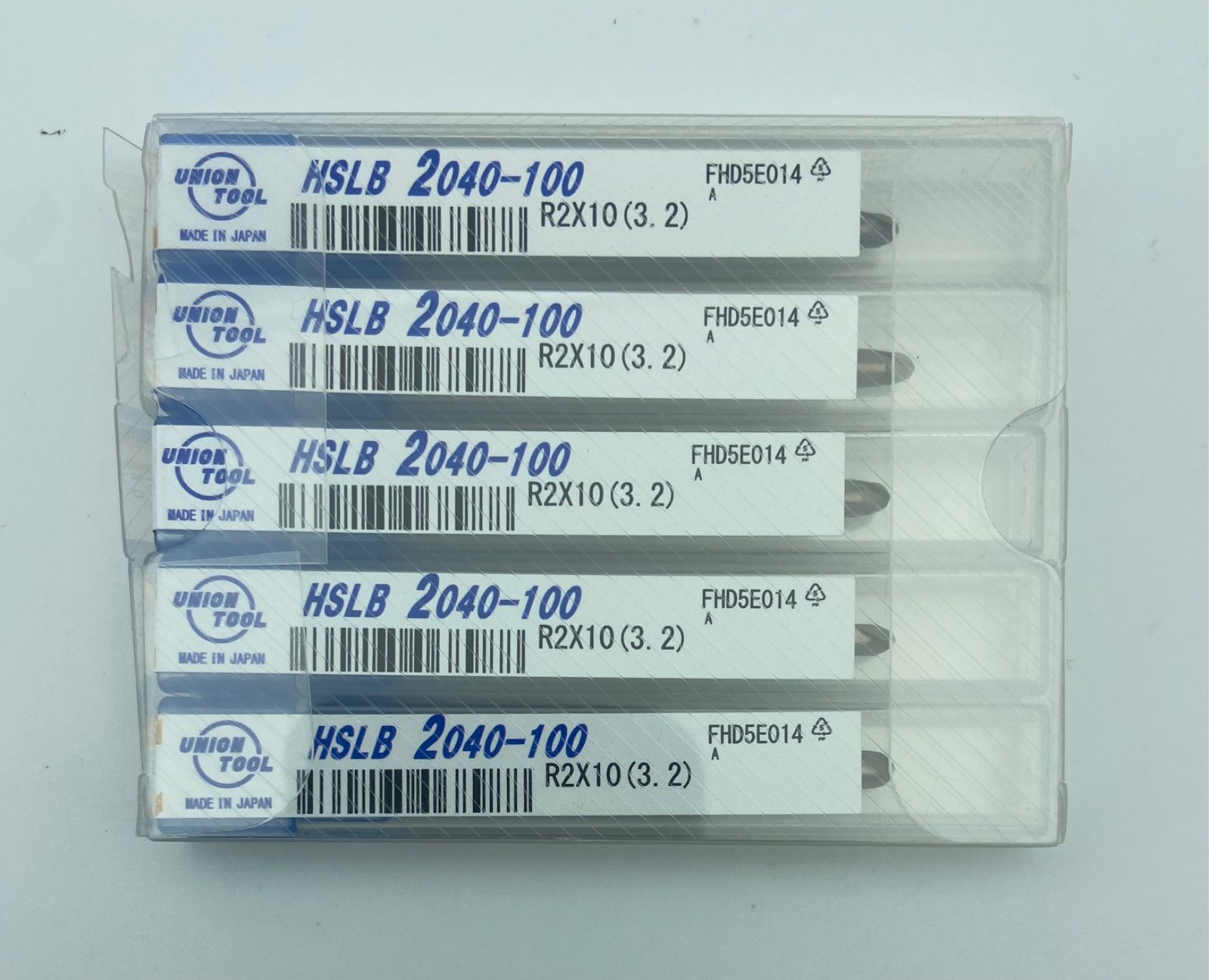 ユニオンツールUNION TOOL HSLB 2040-100 R2.0×10.0 3.2 5本セット