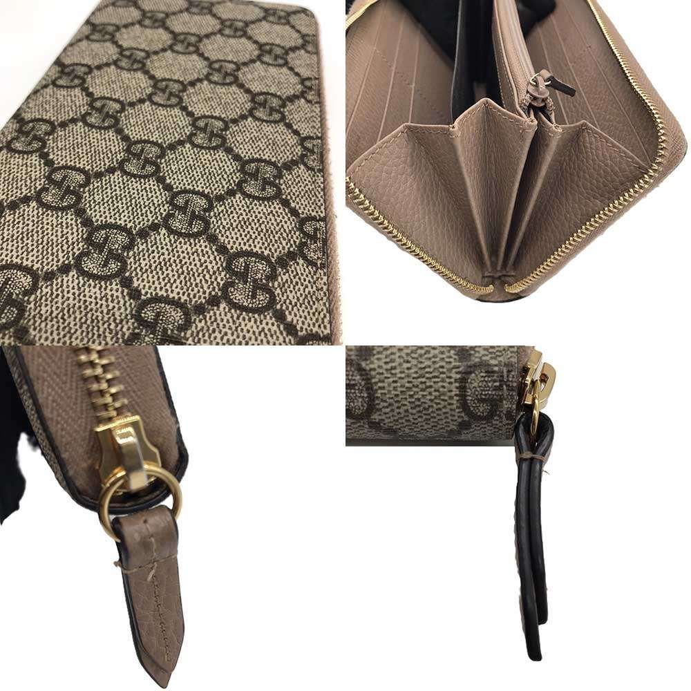 グッチ ダブルG ジップアラウンド 長財布 GGスプリーム 456117 AB