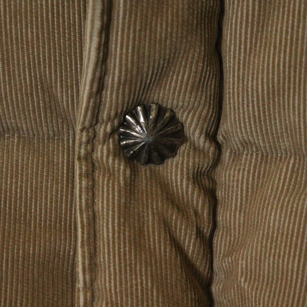 ロンハーマン　コンチョ　ダウンジャケット　コーデュロイ　ベージュ RON HERMAN (ロンハーマン) Concho Down Jacket コンチョダウン