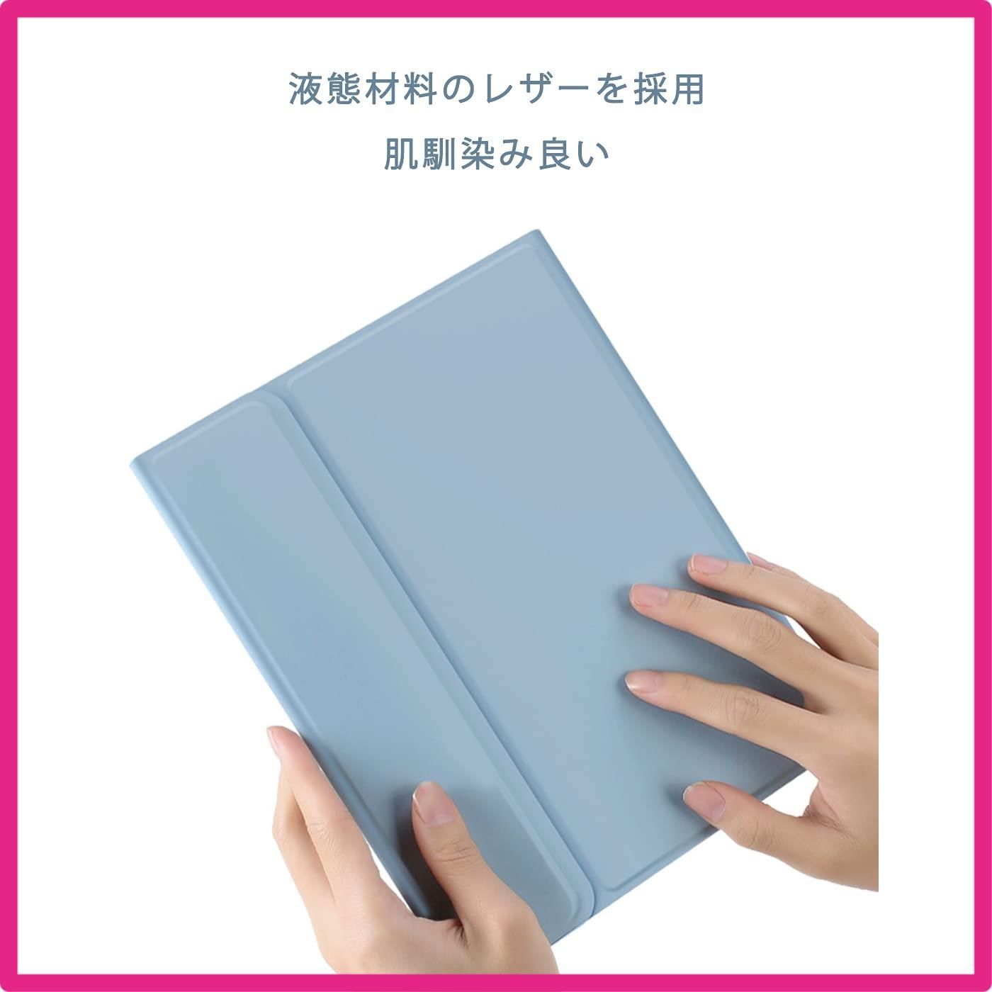 Size:iPad mini6_Color:紫 iPad Mini6 キーボードケース 手帳型 2021 ipad mini 第六世代 8.3インチBluetoothキーボードカバー 分離式 可愛い丸型キー Apple Pencil収納 スタンド機能 薄型 全