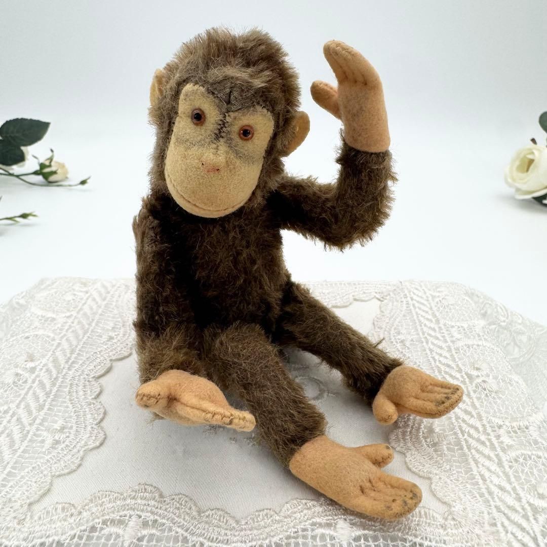シュタイフ Jocko Chimpanzee チンパンジーのジョコ 猿 さる 送料無料☆シュタイフ☆Jocko Chimpanzee 15cm☆チンパンジーのジョコ