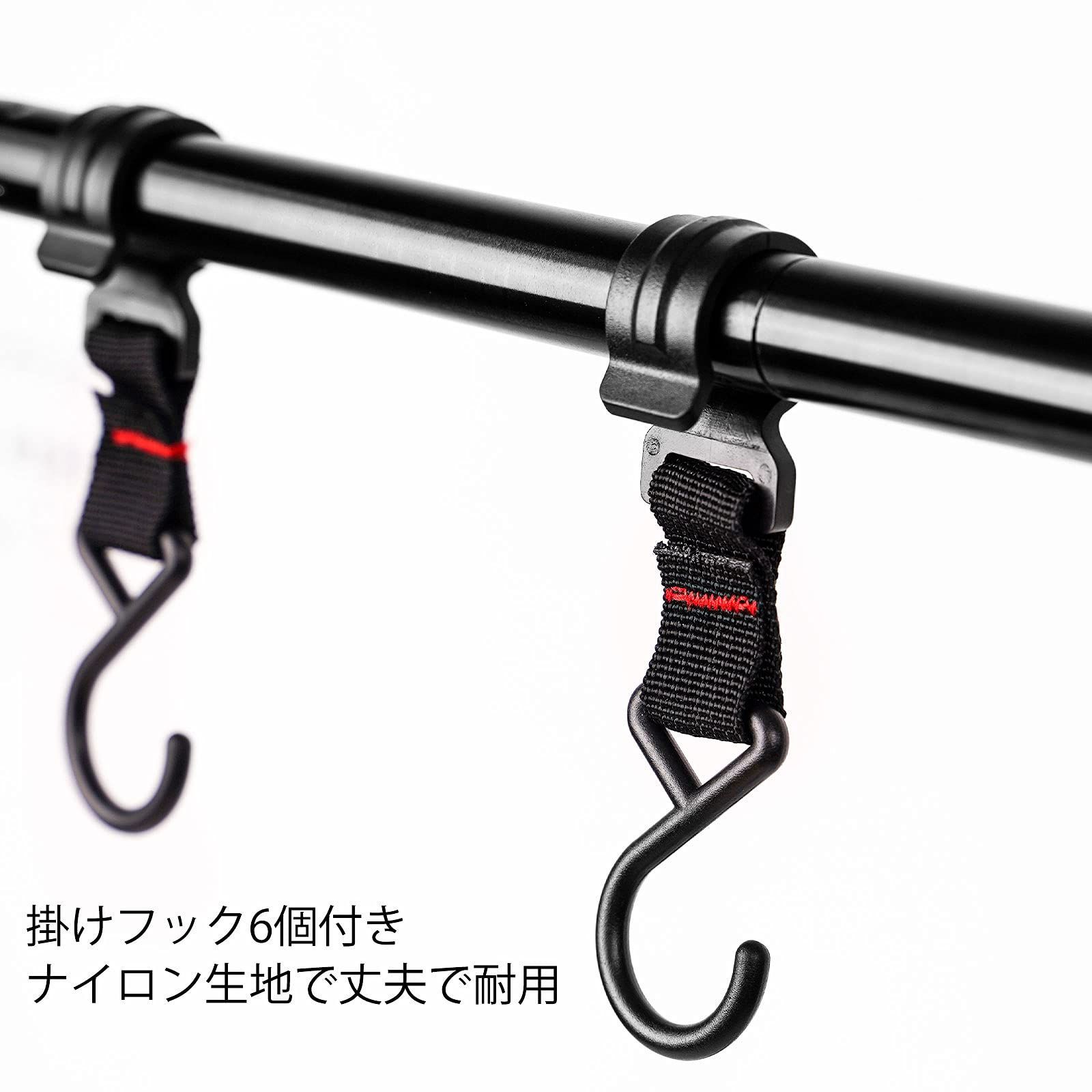 Shiny Flowerハンギングラック ランタンスタンド ランタンハンガー ハンガーラック アルミ合金製 耐荷重約8㎏ 軽量 多機能 組み立て簡単  物干し 折り畳める 持ち運び便利 キャンプアウトドアに適用 室内 専用収納バッグ付き 掛けフック6個付き M メルカリShops