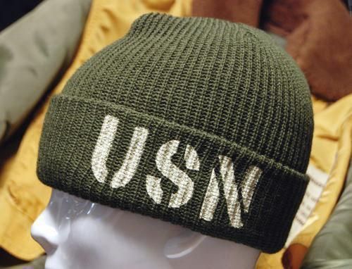 新品 アメリカ製 ミリタリーキャップ 米海軍 USN プリント